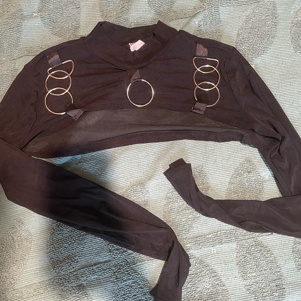 Mesh bolero shrug